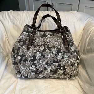 Glenda Gies - NEW - Shoulder bag (Lilly) Stunning Chenille Fabric-Retired